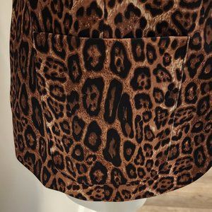 Leopard print blazer